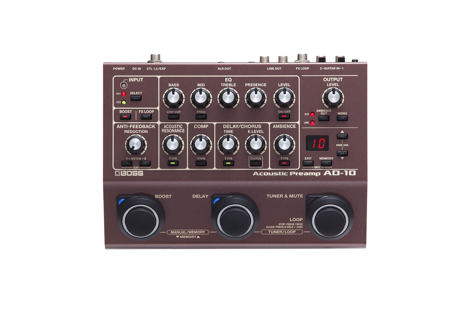 Boss AD-10 Acoustic Preamp/DI with Effects