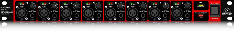 Behringer Ultragain Digital ADA8200 ADAT Mic Preamp / Interface
