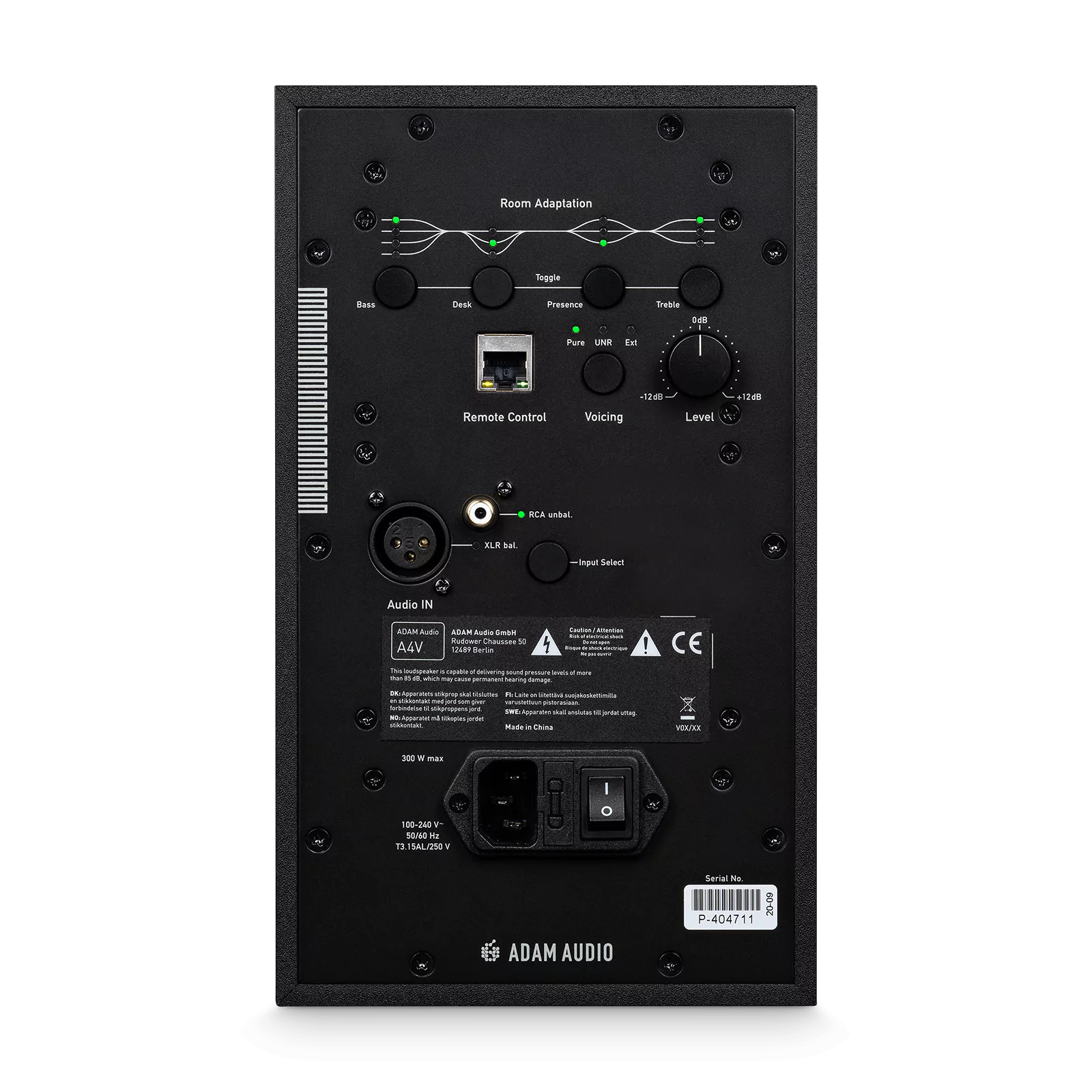 ADAM Audio A-series A4V 4" Nearfield Active Studio Monitor (Single)