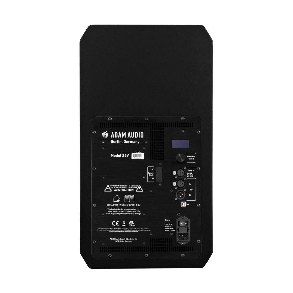 ADAM Audio S3V 9" 3-Way Studio Monitor (Single)