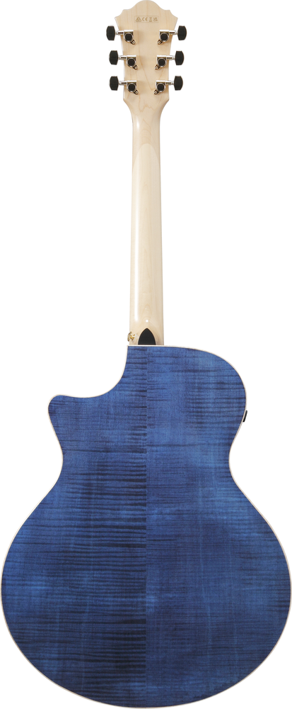 Ibanez AE390NTA Electric Acoustic Guitar - Natural High Gloss Top / Aqua Blue High Gloss Back and Sides