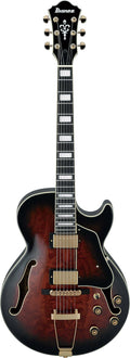 Ibanez AG95QA DBS Artcore Hollowbody Guitar - Dark Brown Sunburst