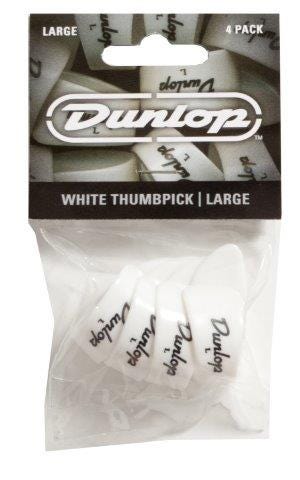 Dunlop Thumb-Pick Player Pack - White - Large (4pcs)