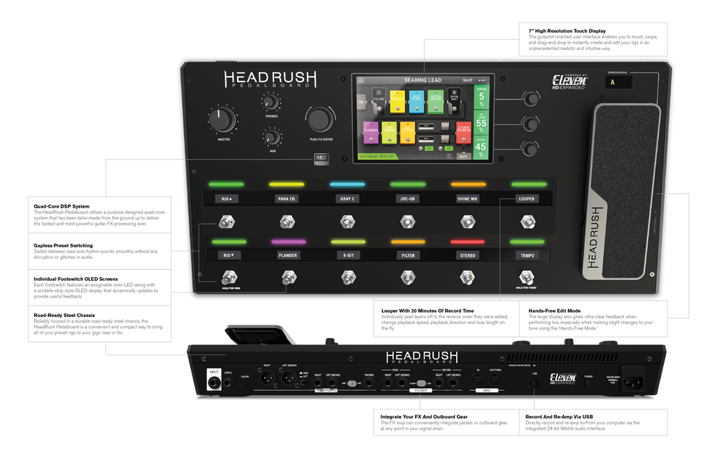 Headrush Pedalboard Guitar Effects Processor