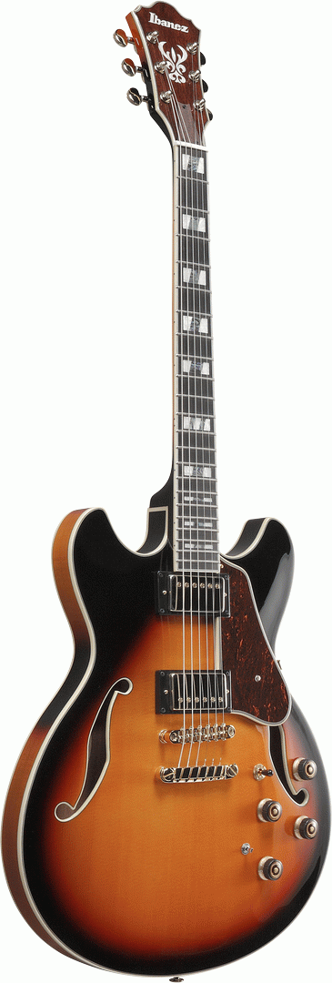 Ibanez AS113 BS Electric Guitar w/Case - Brown Sunburst
