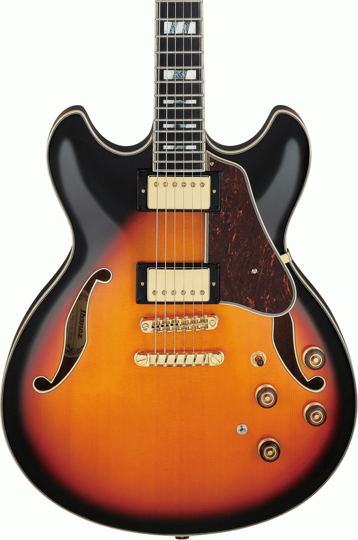 Ibanez AS113 BS Electric Guitar w/Case - Brown Sunburst