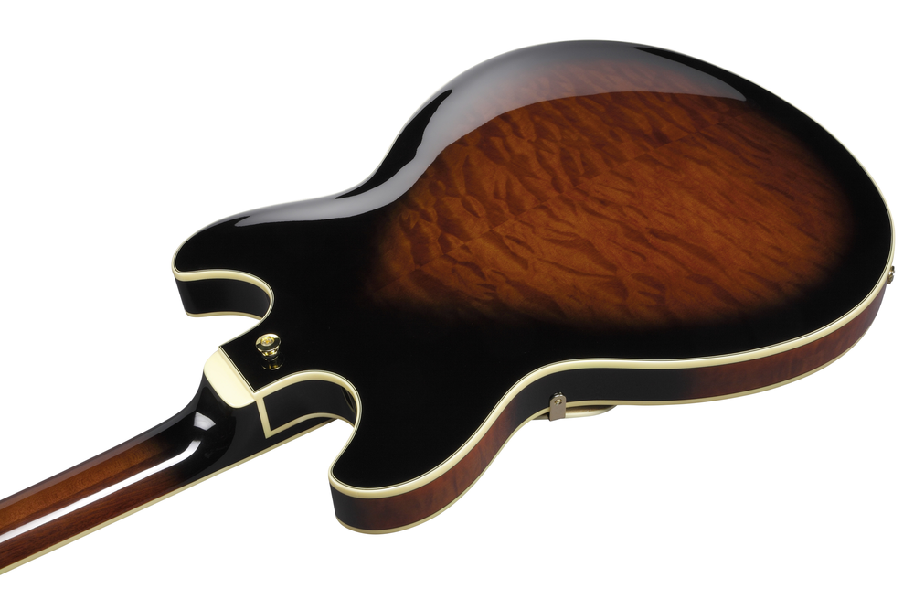 Ibanez AS93QMSP Electric Guitar - Dark Brown Sunburst