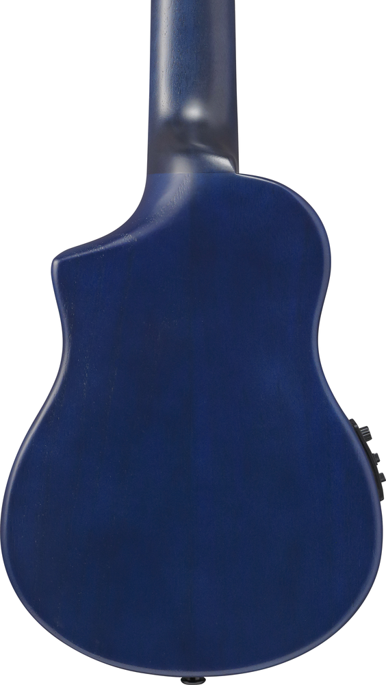 Ibanez AUP10FMNE Ukulele w/ Bag - Transparent Blue Sunburst Open Pore
