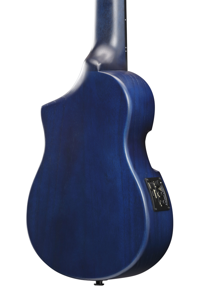 Ibanez AUP10FMNE Ukulele w/ Bag - Transparent Blue Sunburst Open Pore