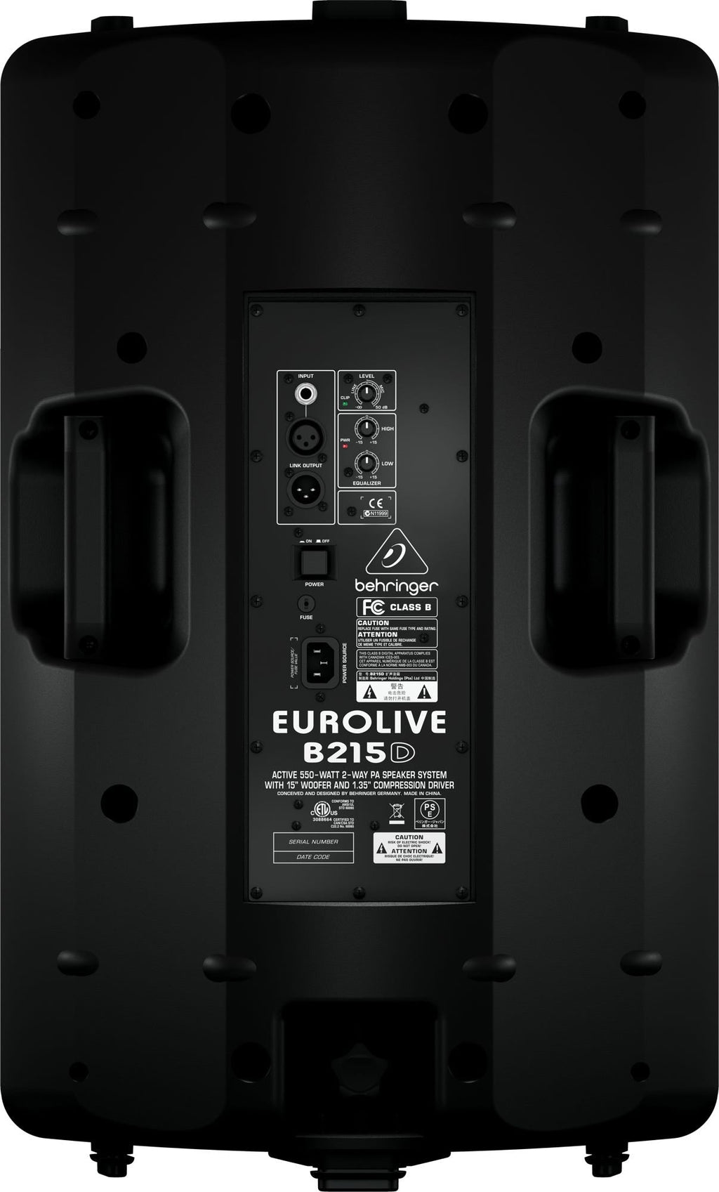 Behringer B215D 550W 2-way 15" powered speaker