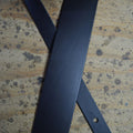 Colonial Basic 2.5" Leather Guitar Strap - Black
