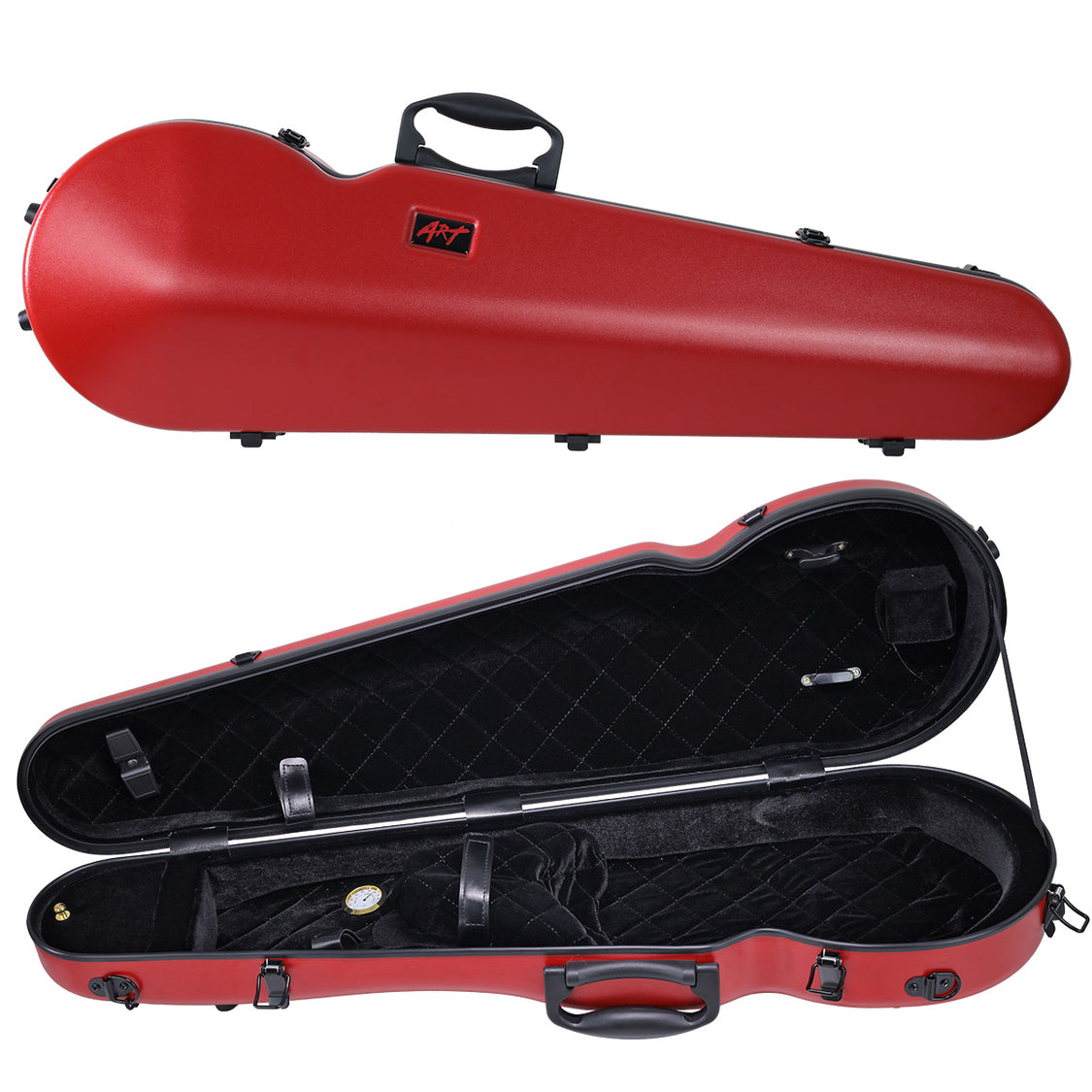 ART Shaped Violin Case 4/4-3/4 - Cherry Red