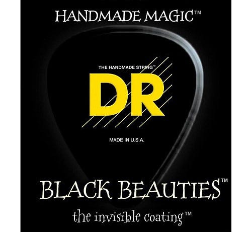 DR Strings 'Black Beauties' Coated Electric Set - 10-46