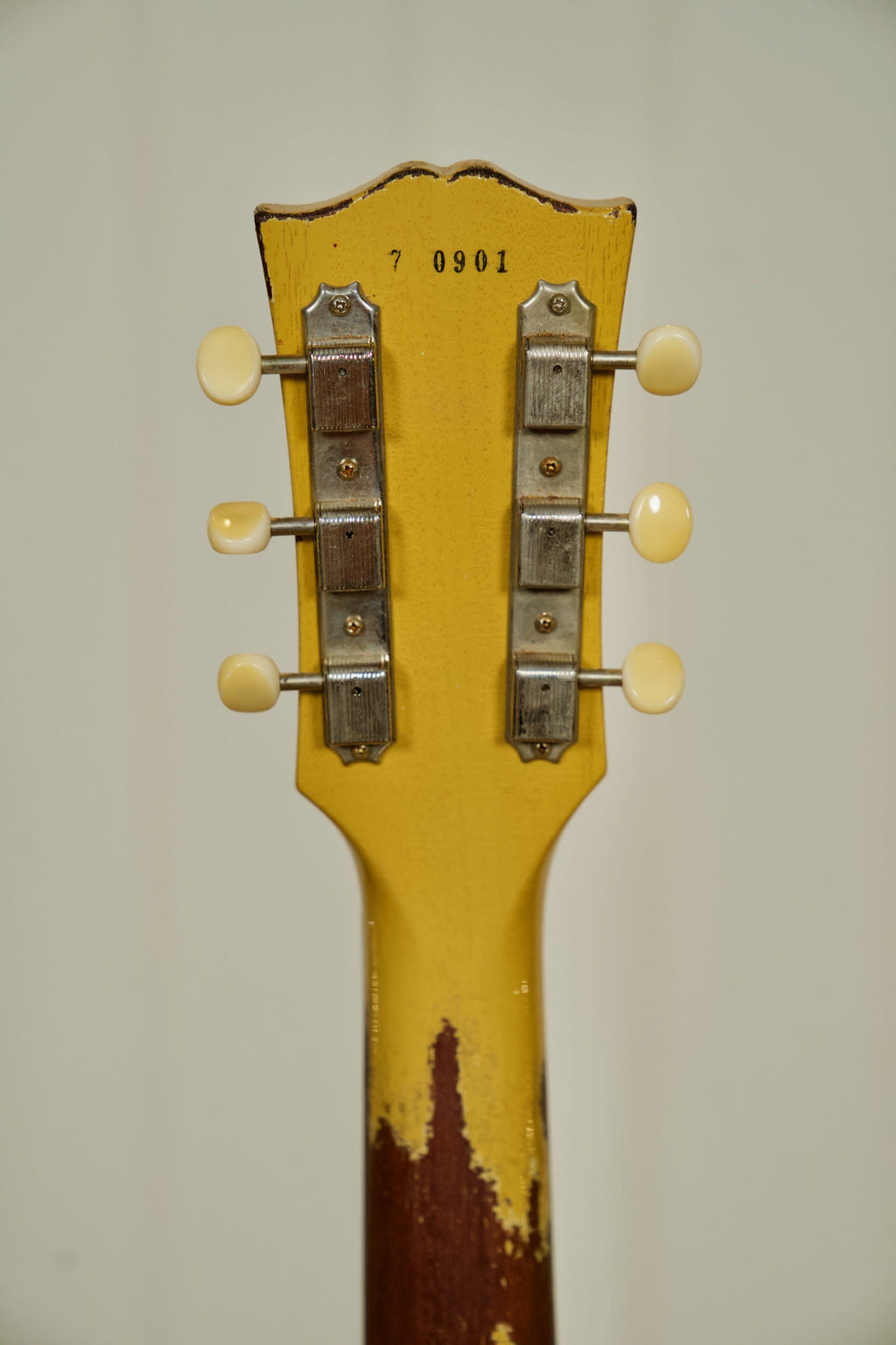 Gibson Murphy Lab 1957 Les Paul Junior Single Cut w/Case - TV Yellow Heavy Aged