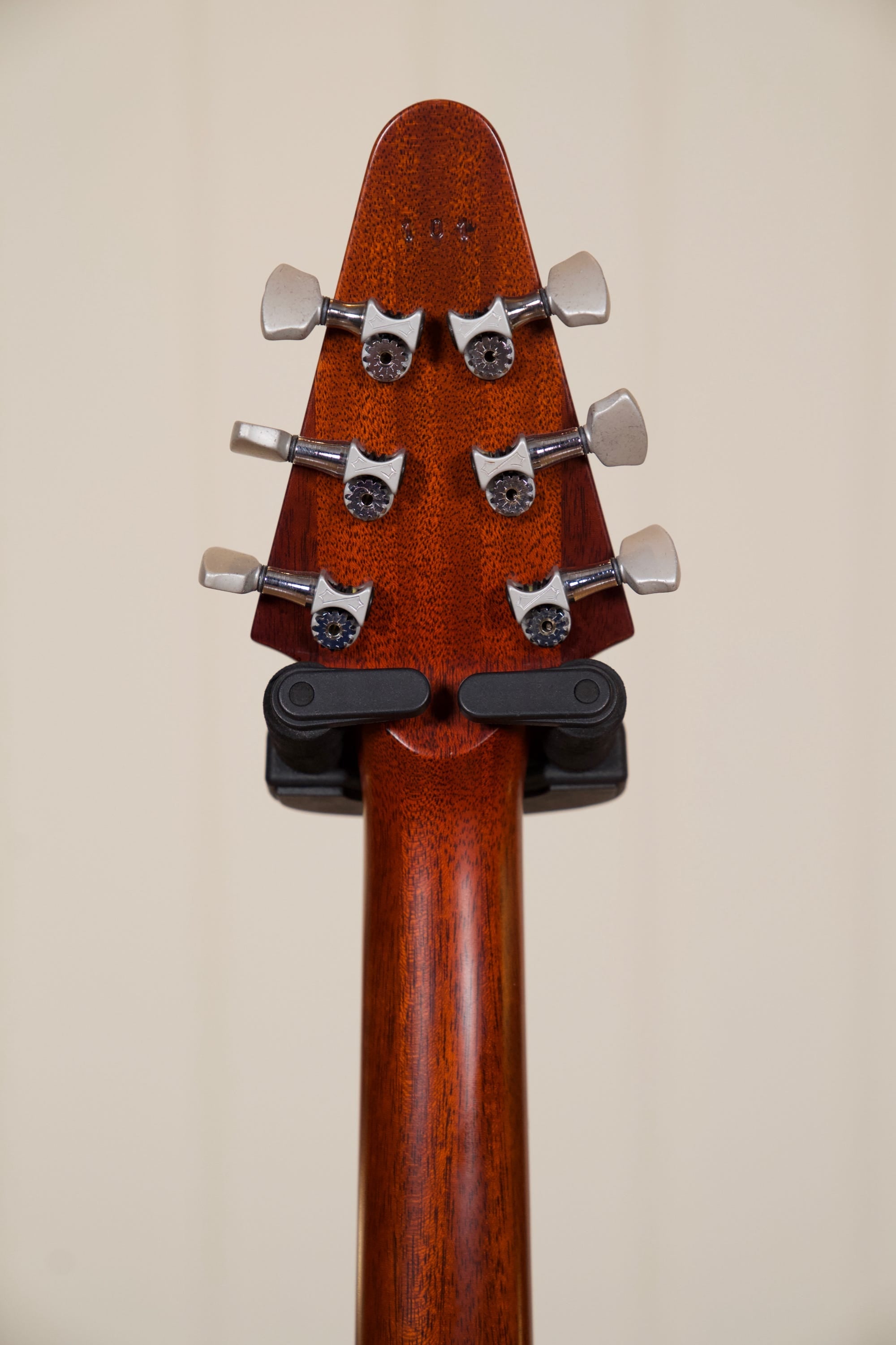 Vance Custom "Clonakilla" Flying V Guitar w/Case - Cherry/Brown/Bordeaux