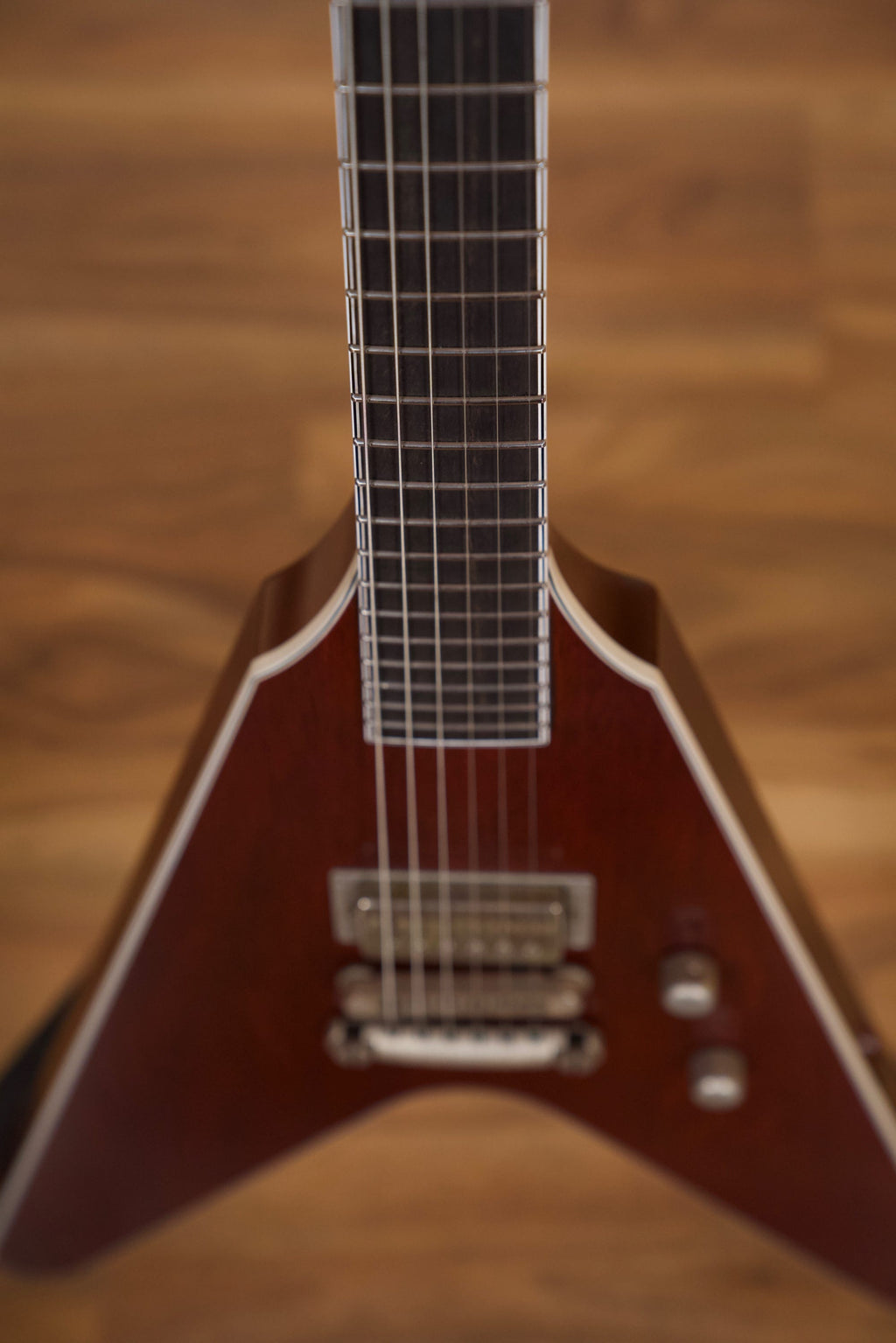 Vance Custom "Clonakilla" Flying V Guitar w/Case - Cherry/Brown/Bordeaux