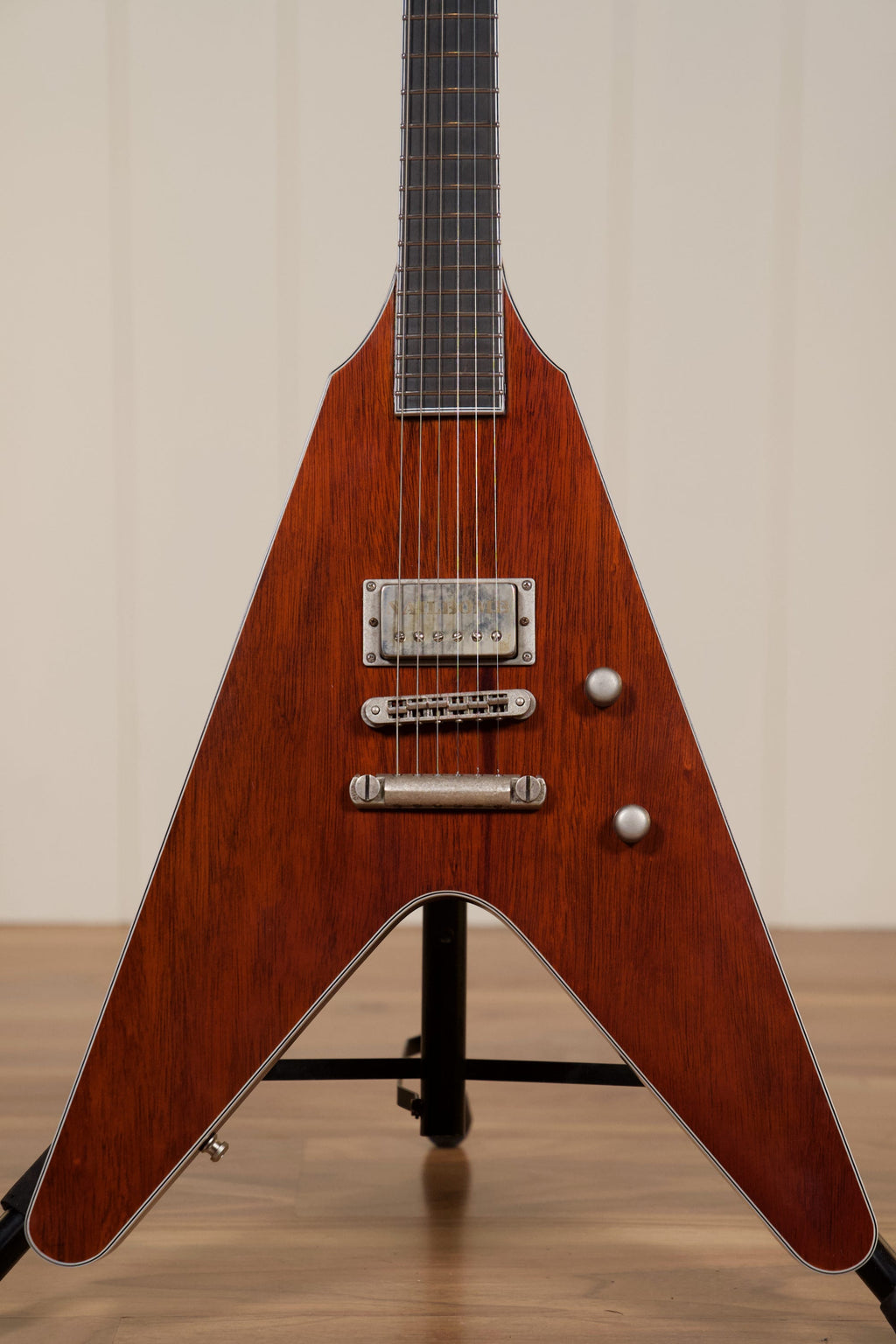 Vance Custom "Clonakilla" Flying V Guitar w/Case - Cherry/Brown/Bordeaux