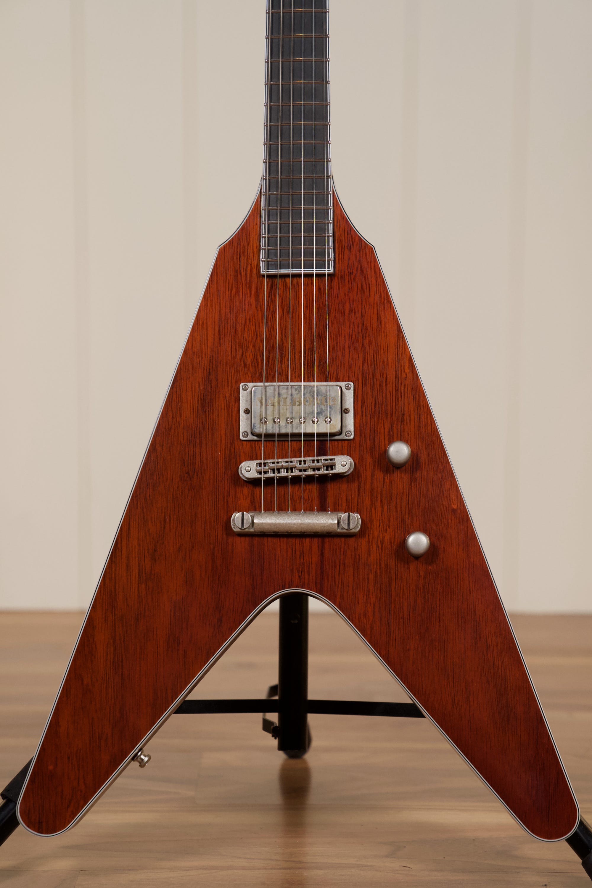 Vance Custom "Clonakilla" Flying V Guitar w/Case - Cherry/Brown/Bordeaux