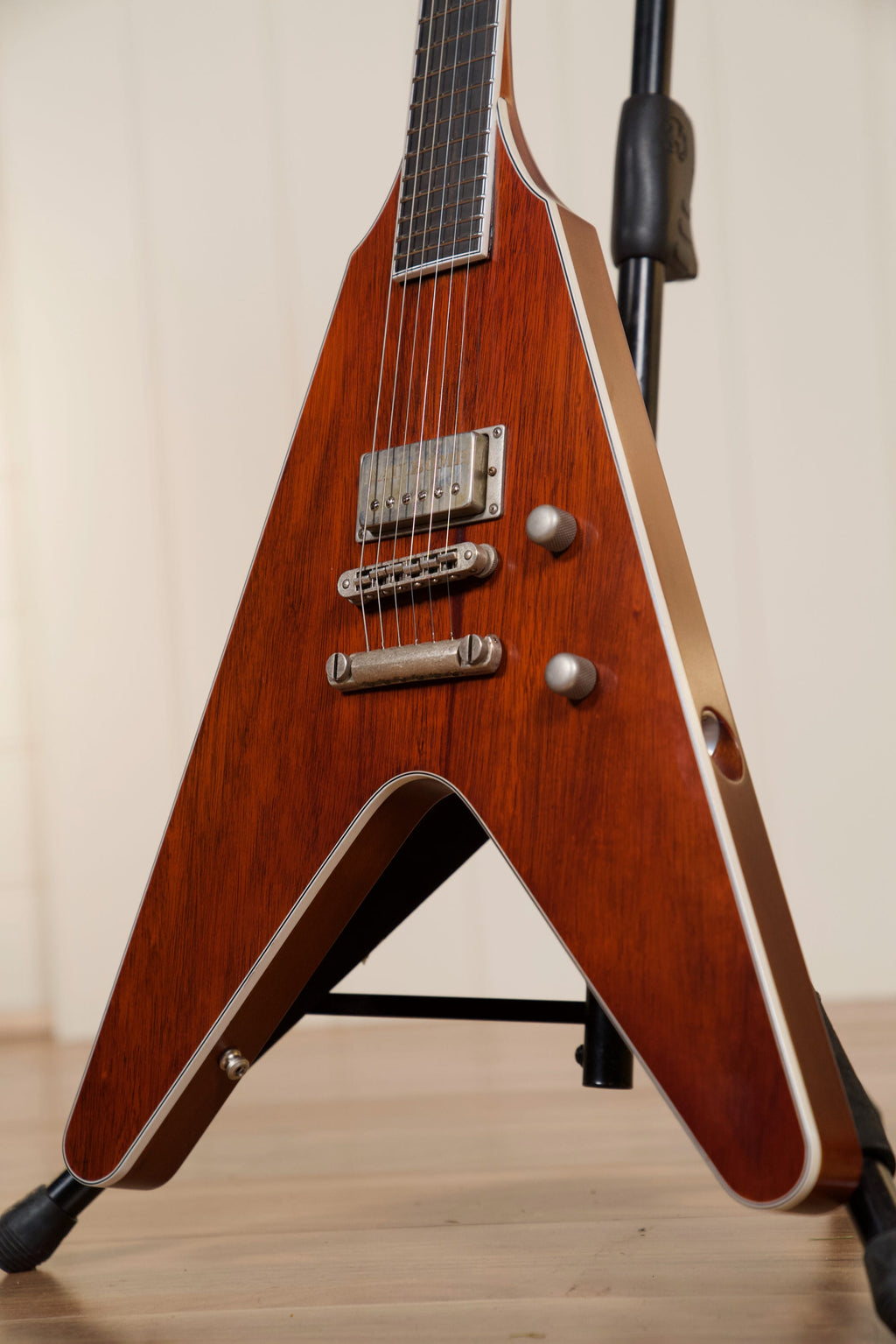 Vance Custom "Clonakilla" Flying V Guitar w/Case - Cherry/Brown/Bordeaux