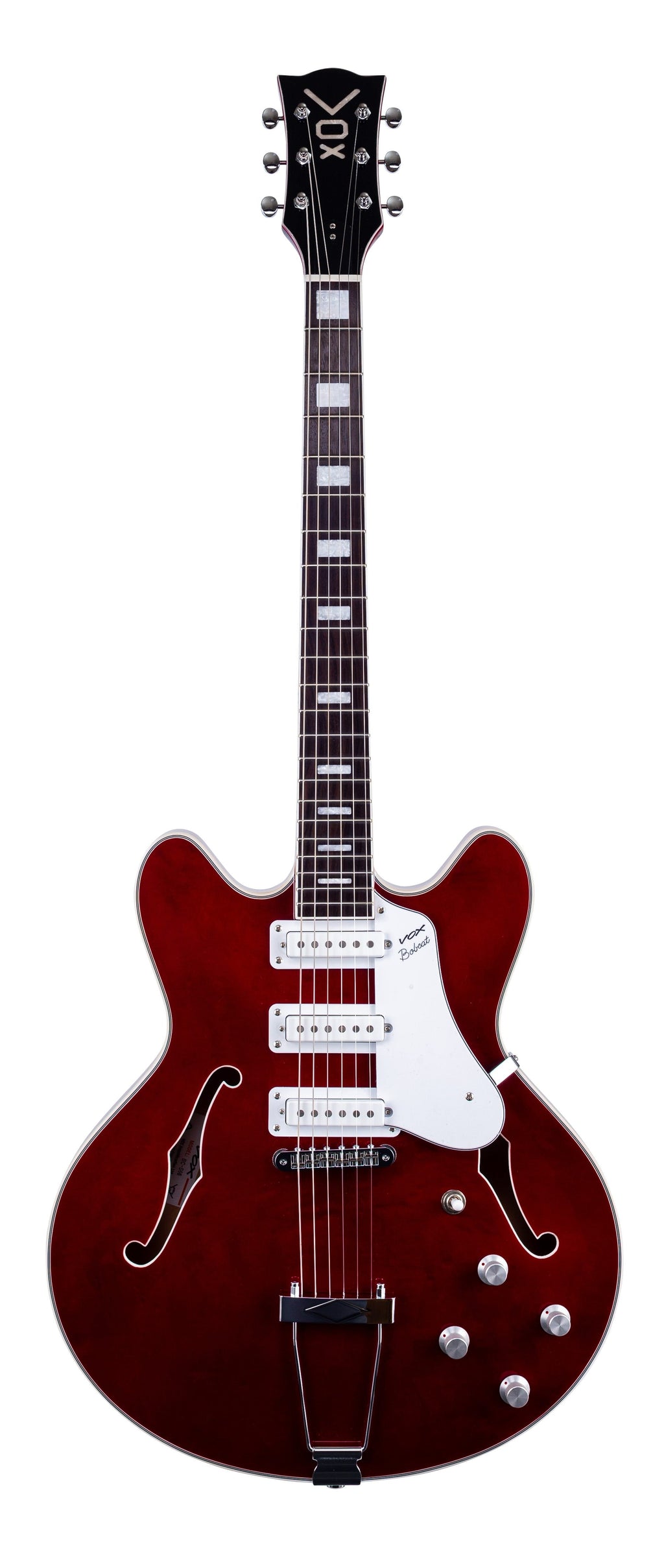Vox Bobcat S66 Semi-Hollow Electric Guitar - Cherry Red