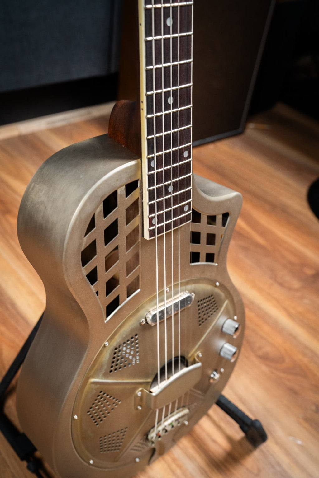Bourbon Street BSR-LSA-1CA 'Louisiana' Single Cone Resonator w/Pickup + Case