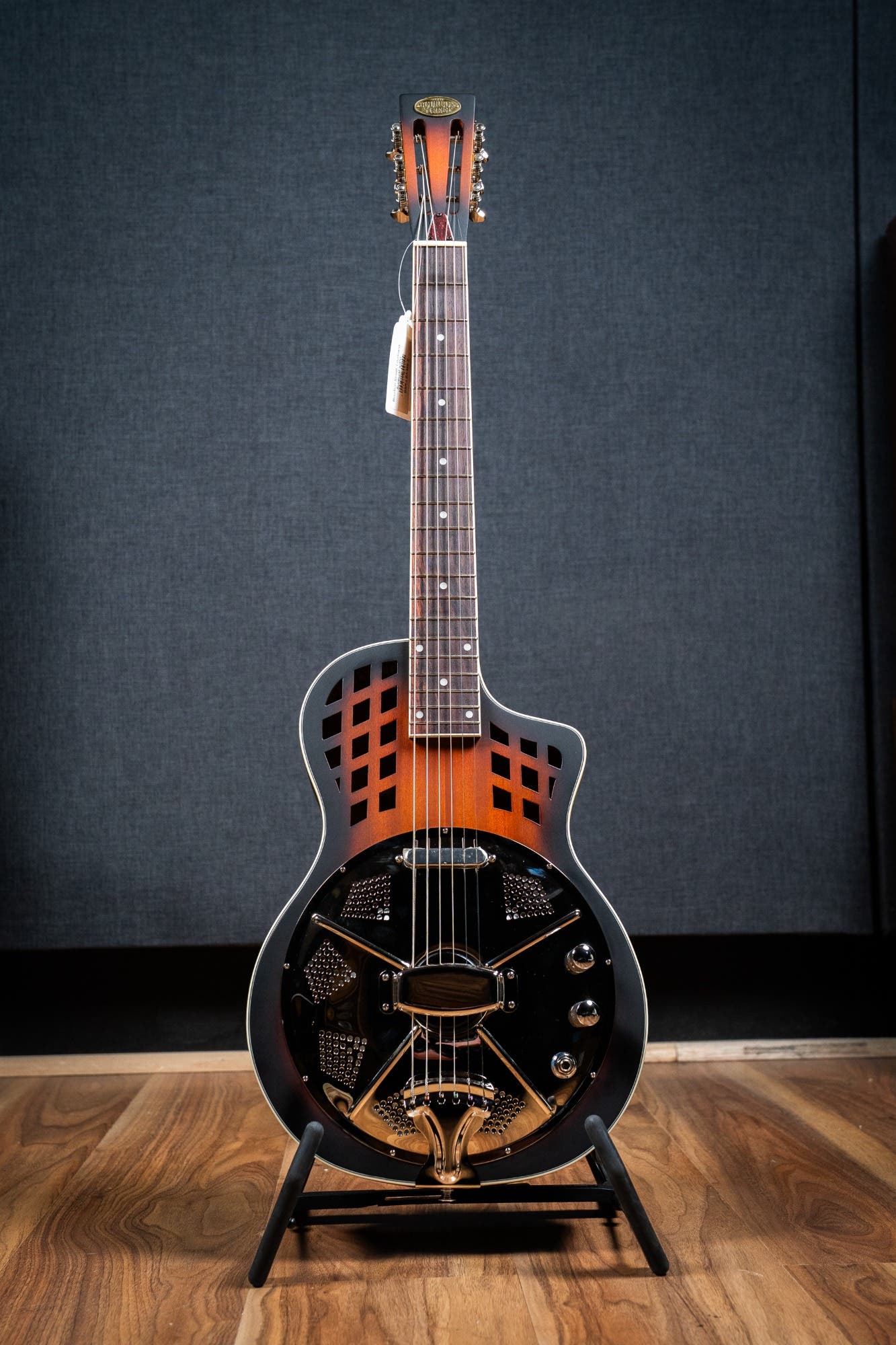 Bourbon Street BSR-LSA-MS-E 'Louisiana' Single Cone Resonator w/Pickup + Case