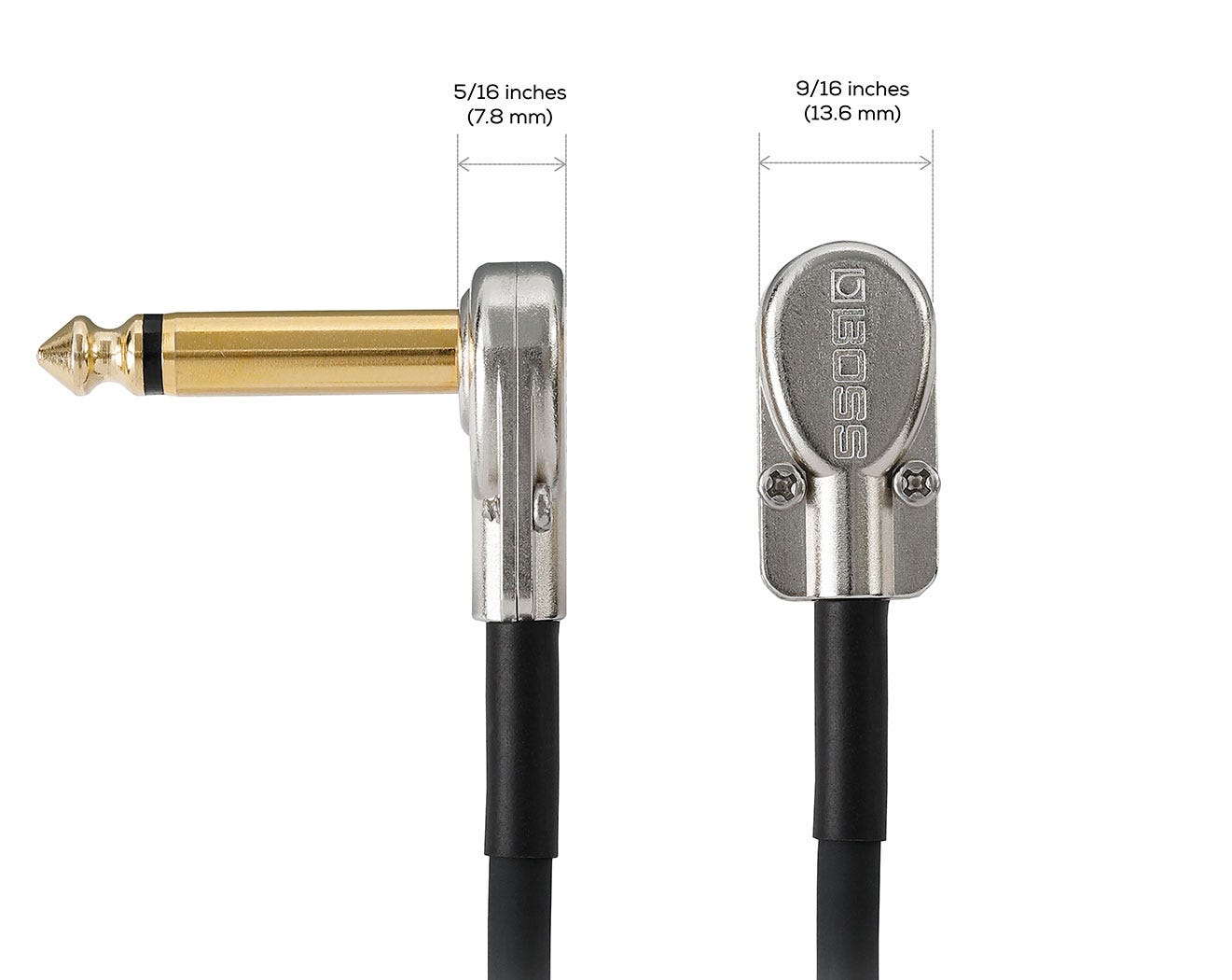 Boss BPC-18 Patch Cable w/Pancake Plugs - 18"
