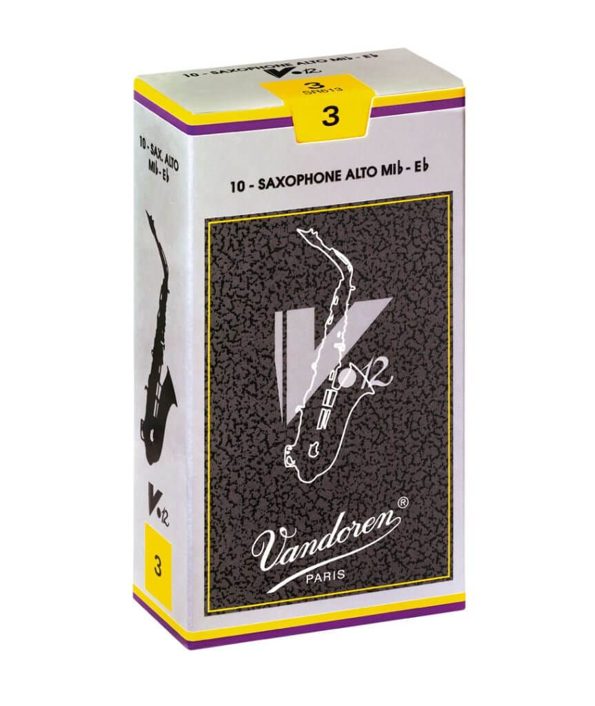 Vandoren V12 Alto Saxophone reeds - - Box of 10 - Strength 3.0