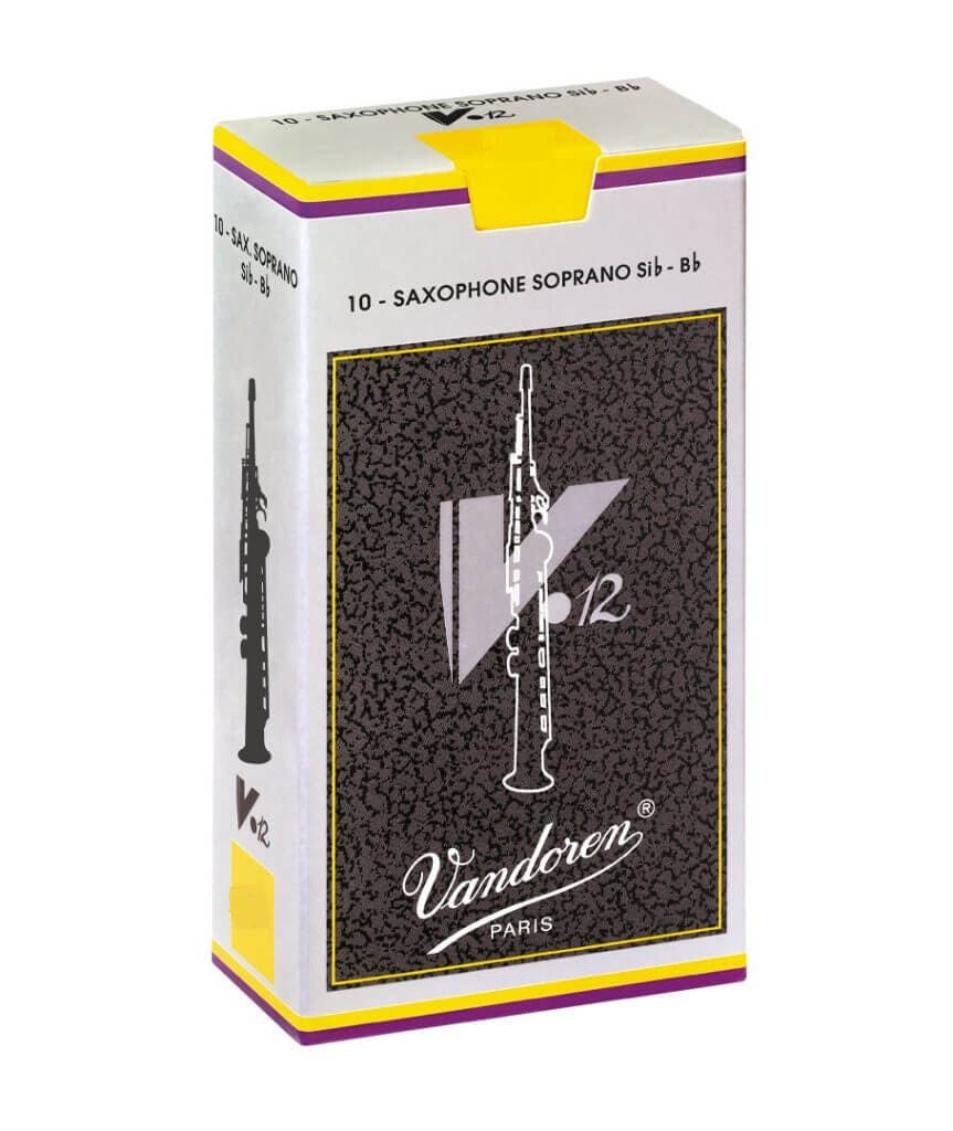 Vandoren V12 Soprano Sax Reeds - Box of 10 - Size 3.0