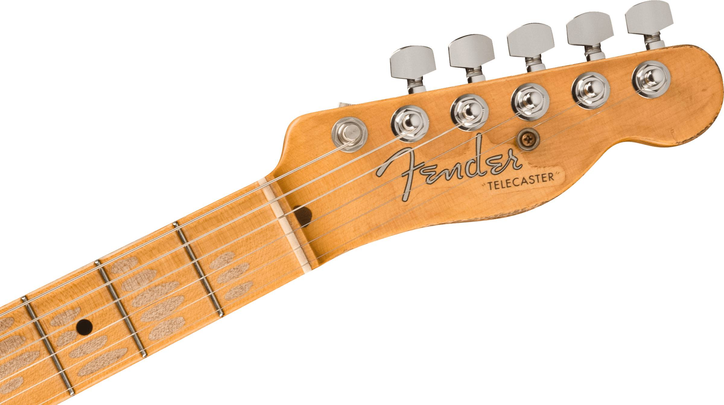 Fender Custom Shop Masterbuilt Waylon Jennings BTB 54' Telecaster Relic - Black and White Tooled Leather over Butterscotch Blonde