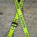 Colonial Leather CAUTION Printed Guitar Strap