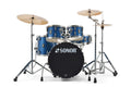 Sonor AQX Stage Drum Kit w/Hardware + Cymbals - Blue Ocean Sparkle