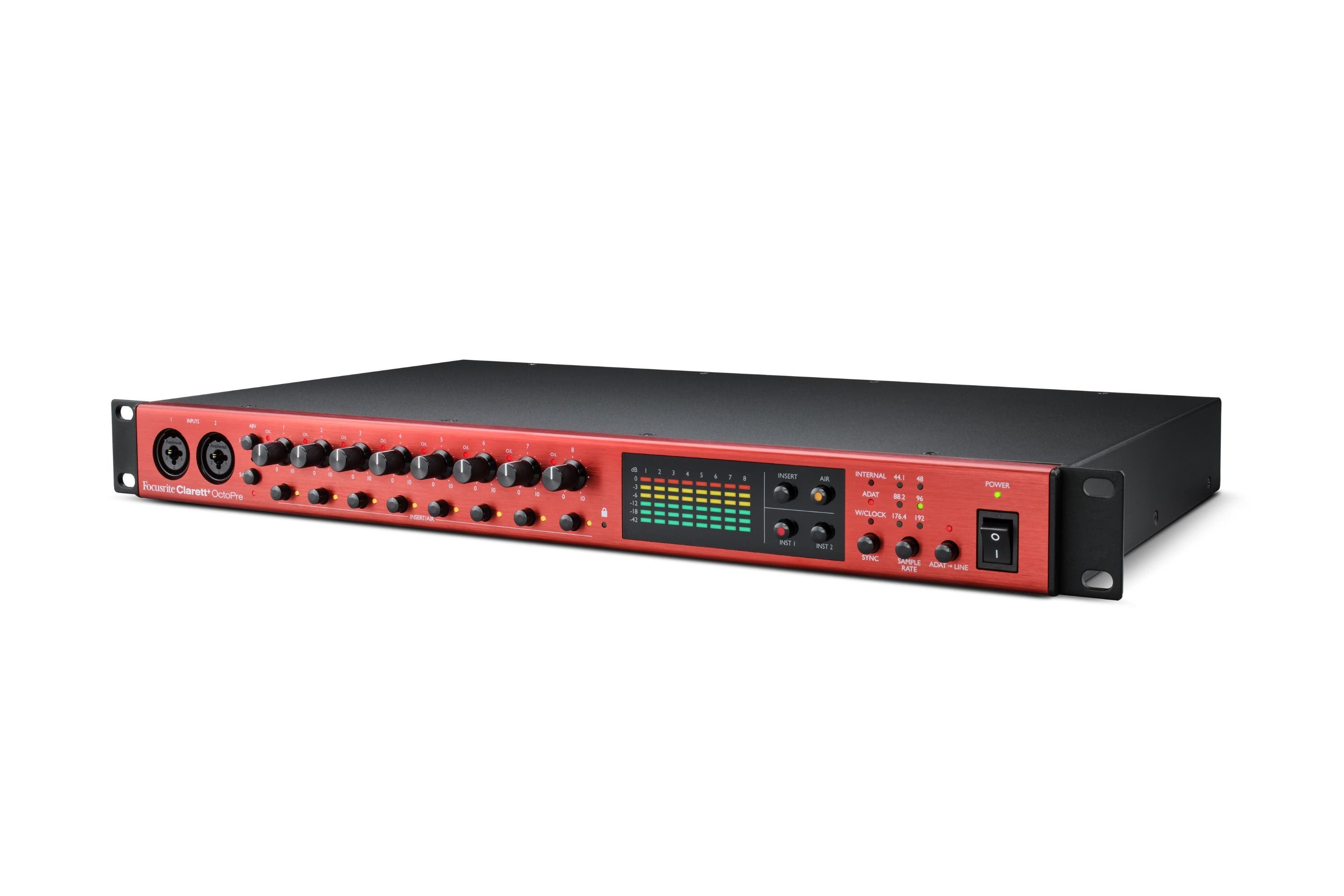 Focusrite Clarett+ Octopre 8ch ADAT Microphone Preamp