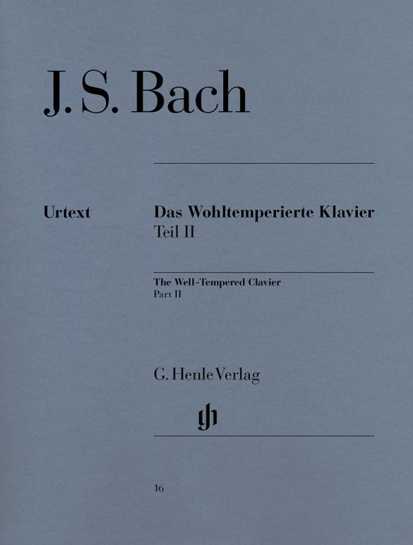 Well Tempered Clavier Bk 2 Urtext