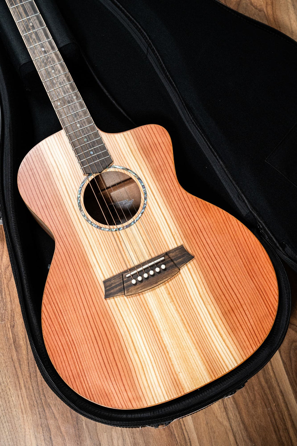 Cole Clark CCSAN1EC-RDM Studio GA Acoustic Guitar - Redwood / Maple