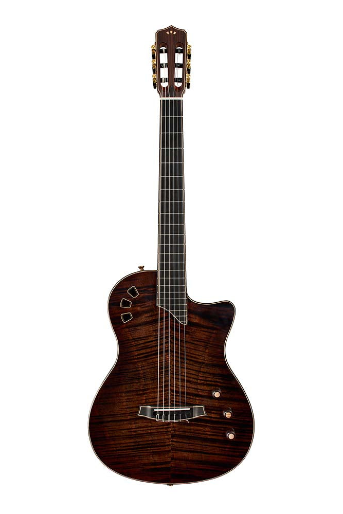 Cordoba Stage Artist Fusion Thinline Electric Classical Guitar - Habano Burst