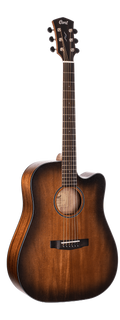 Cort Core-DC Mahogany Acoustic Guitar w/Soft Case - Open Pore Black Burst