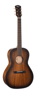 Cort Core-PE Mahogany Acoustic Guitar w/Soft Case - Open Pore Black Burst