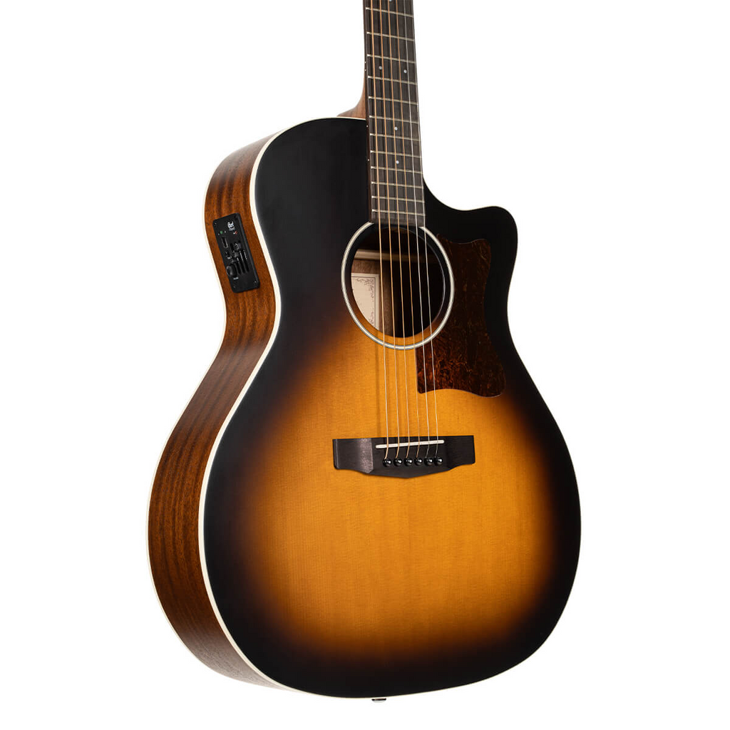 Cort GA1E Grand Auditorium Acoustic Guitar - Open Pore Sunburst
