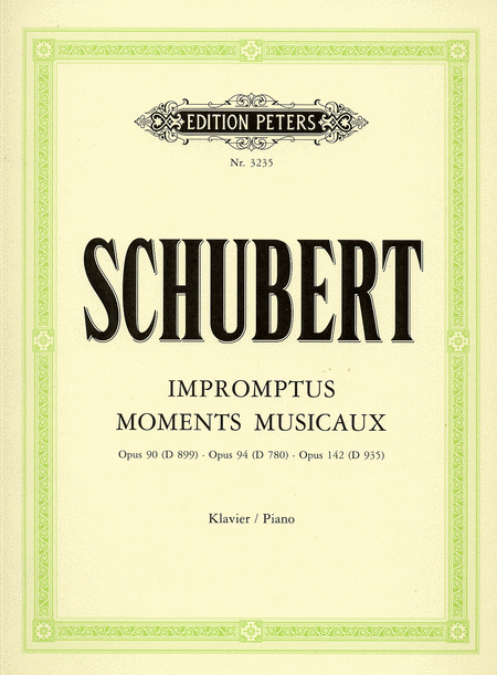 SCHUBERT IMPROMPTUS AND MOMENTS MUSICAUX PETERS ED