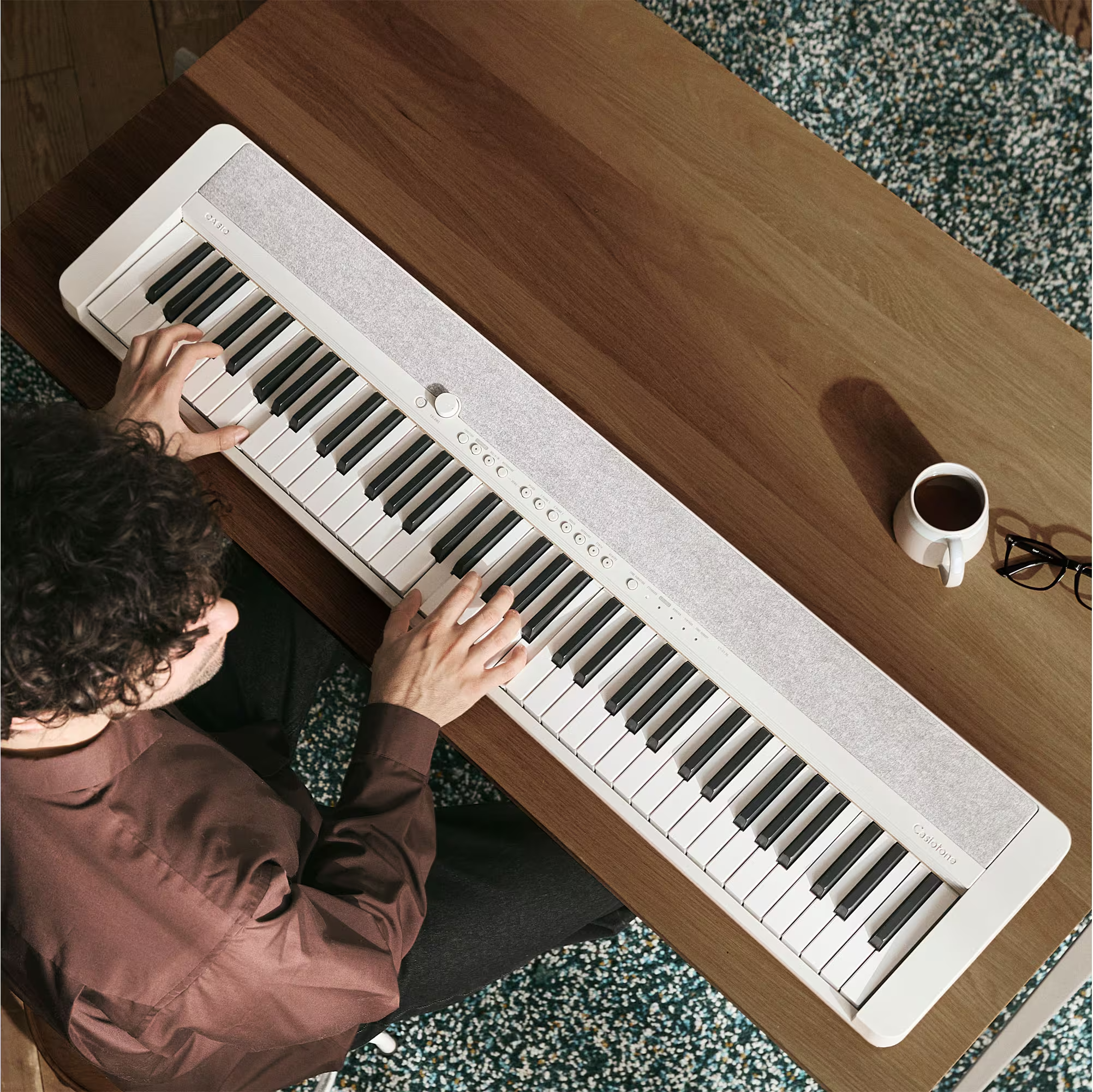 Casio CTS1-76WE 76-Note Casiotone Keyboard - White