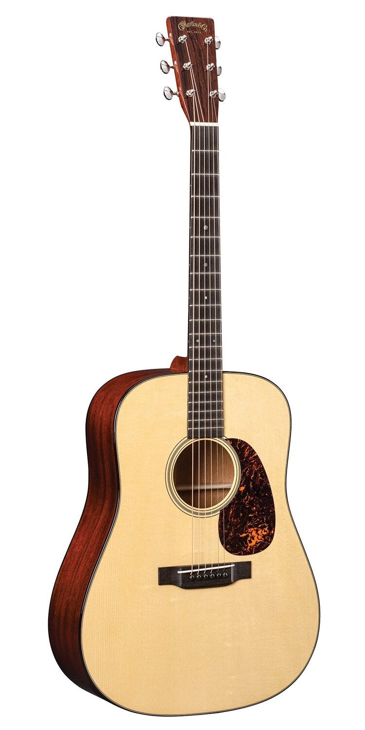 Martin D18 Standard Series Dreadnought Acoustic Guitar w/Case - Natural Gloss