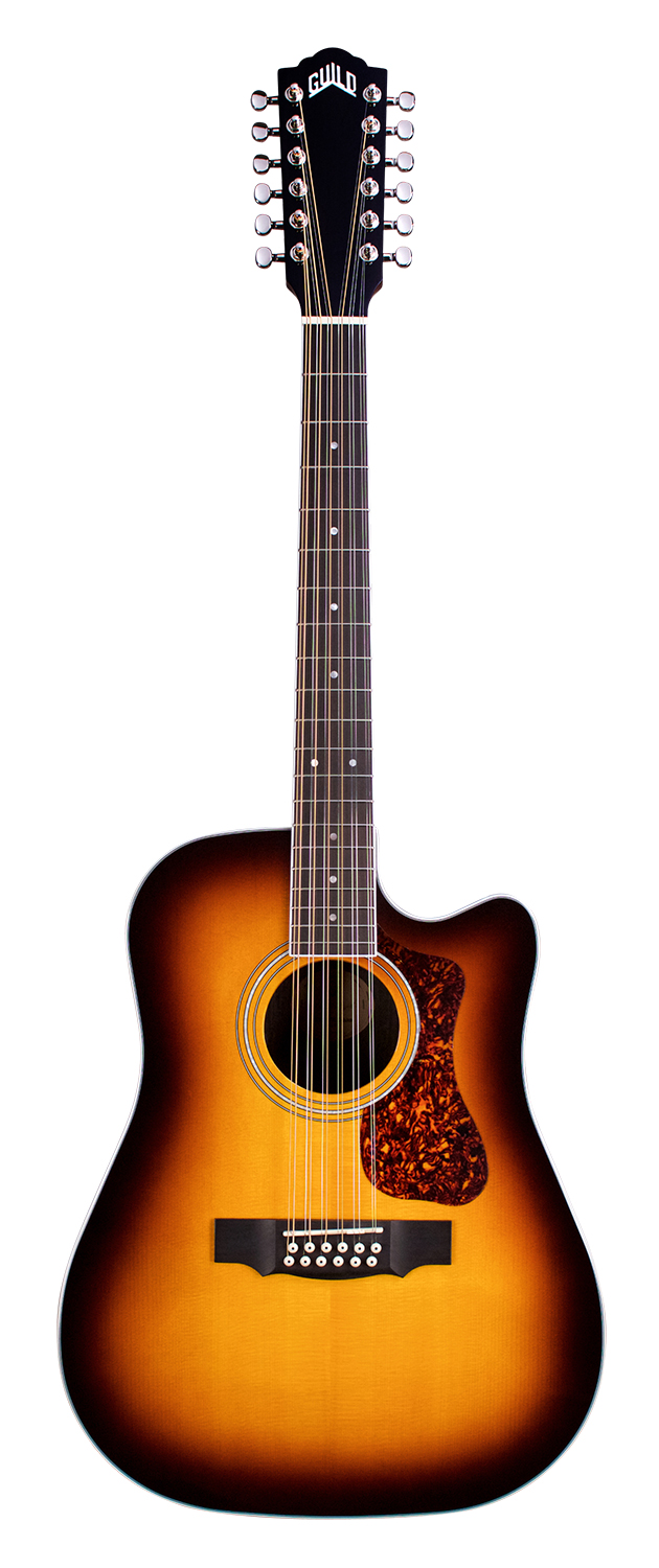 Guild D-2612CE Deluxe 12-String Acoustic Electric Guitar - Antique Burst