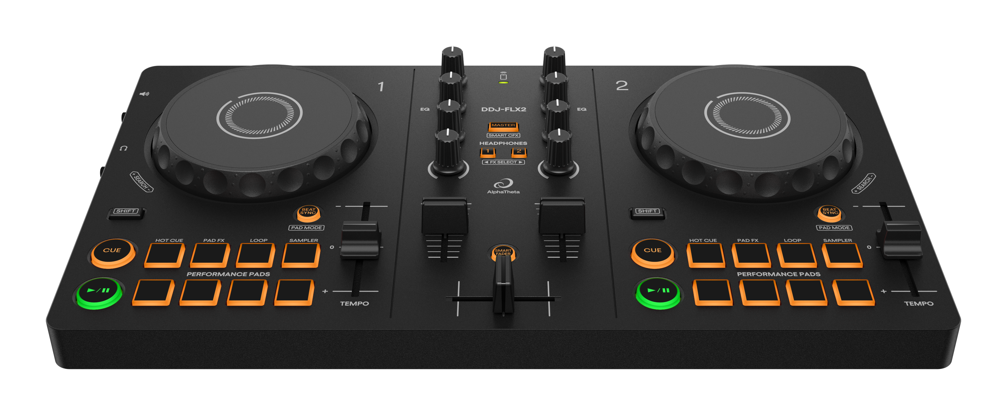 AlphaTheta DDJ-FLX2 Compact DJ Controller