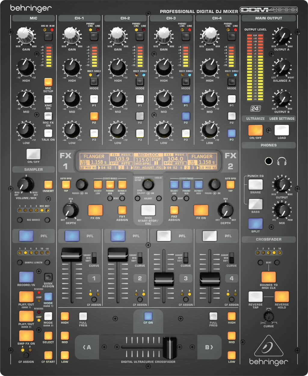 Behringer DDM4000 Digital Professional DJ Mixer
