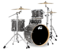 DWe 4pc Electronic Kit w/Cymbal + HW Bundle - Black Galaxy (Finish Ply) + Rubix24 Interface