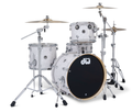 DWe 4pc Shell Pack + Cymbal Bundle Electronic Kit - White Marine Pearl (Finish Ply) + Rubix24 Interface