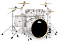 DWe 5pc Electronic Kit w/Cymbal + HW Bundle - White Marine Pearl (Finish Ply) + Rubix24 Interface