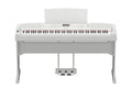 Yamaha DGX-670WH Portable Grand Piano w/Stand and Pedal Unit - White
