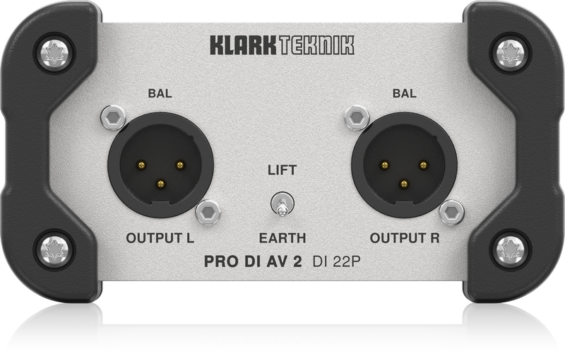 Klark Teknik DI22P Passive Stereo DI Box w/Midas Transformers